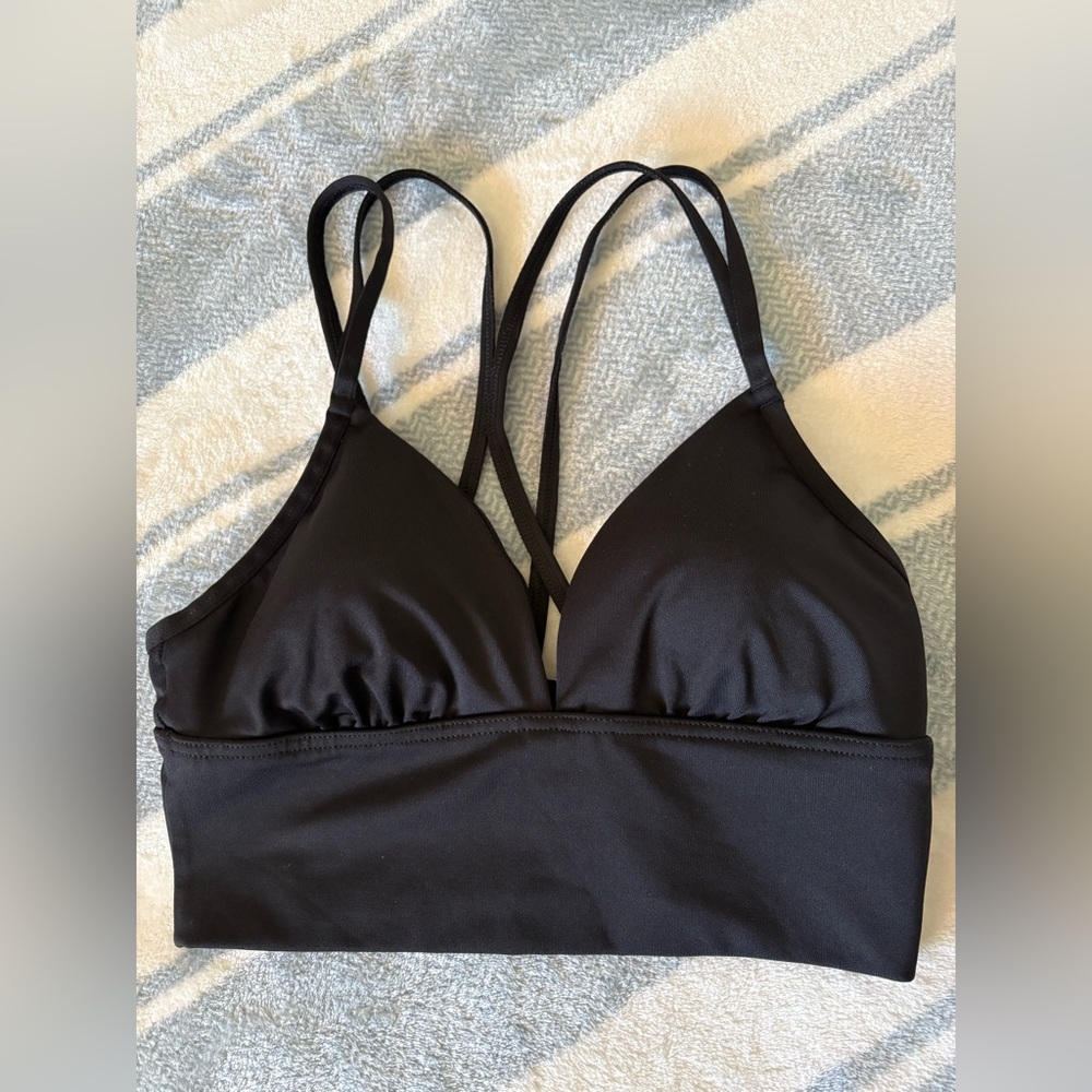 Pink-VS Black Women's swim top Small